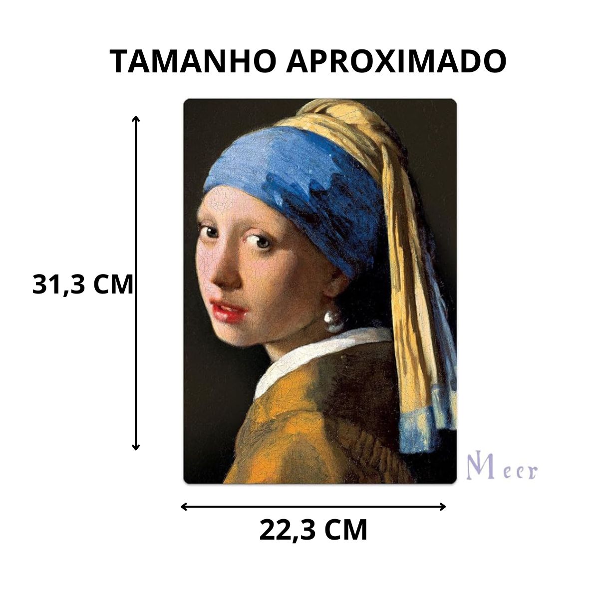 Quebra Cabeça Johannes Vermeer - Moça Com O Brinco De Pérola / 500 Peças Nano - Toyster Quebra Cabeça Johannes Vermeer - Moça Com O Brinco De Pérola / 500 Peças Nano - Toyster